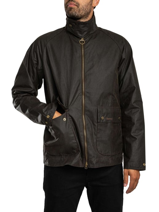 Barbour Chaqueta Corta De Cera Bedale, Verde - Image 4