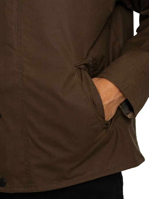 Barbour Chaqueta Encerada Icons Transport, Marrón - Image 5