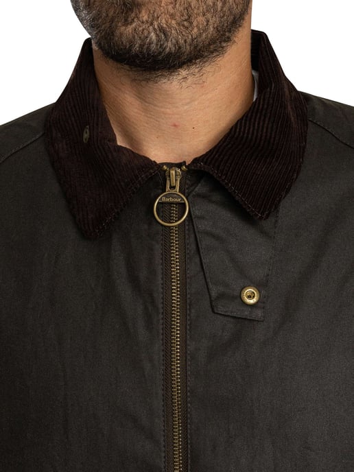Barbour Chaqueta Corta De Cera Bedale, Verde - Image 6
