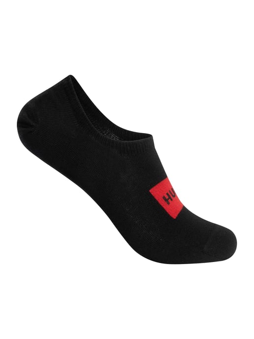 HUGO Paquete De 3 Pares De Calcetines Bajos Con Etiqueta, Negro - Image 2