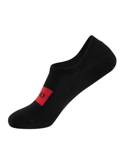 HUGO Paquete De 3 Pares De Calcetines Bajos Con Etiqueta, Negro - Image 4