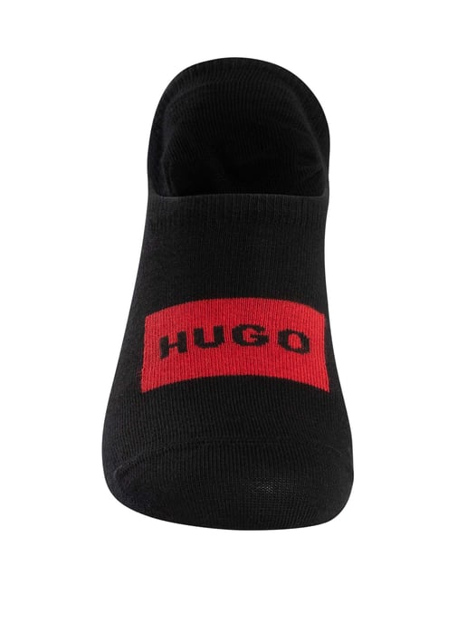 HUGO Paquete De 3 Pares De Calcetines Bajos Con Etiqueta, Negro - Image 5