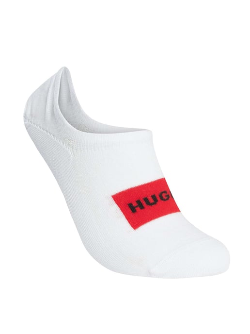 HUGO Paquete De 3 Pares De Calcetines Bajos Con Etiqueta, Blanco - Image 3