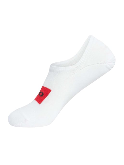 HUGO Paquete De 3 Pares De Calcetines Bajos Con Etiqueta, Blanco - Image 4