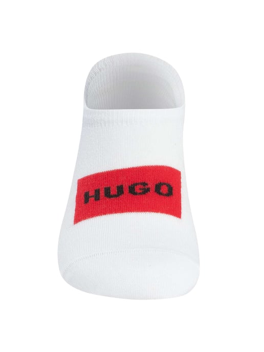 HUGO Paquete De 3 Pares De Calcetines Bajos Con Etiqueta, Blanco - Image 5