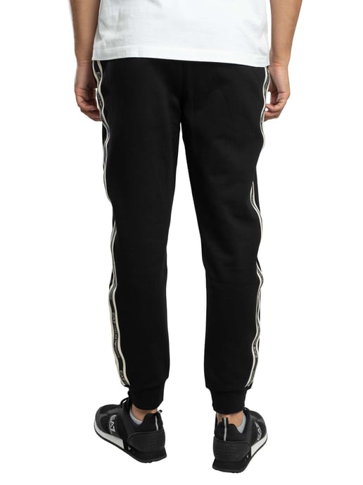 EA7 Pantalones Deportivos Ajustados Con Logo De Caja, Negro - Image 3