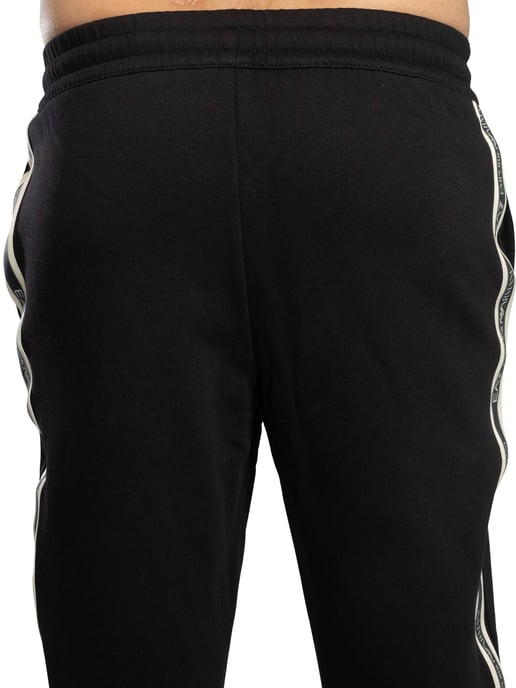 EA7 Pantalones Deportivos Ajustados Con Logo De Caja, Negro - Image 4