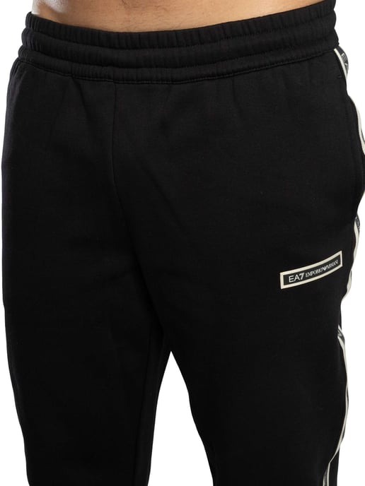 EA7 Pantalones Deportivos Ajustados Con Logo De Caja, Negro - Image 5