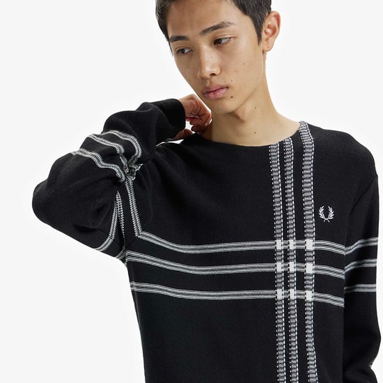 Suéter De Tartán Negro Fred Perry - Image 3