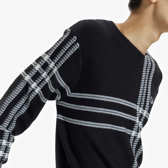 Suéter De Tartán Negro Fred Perry - Image 5