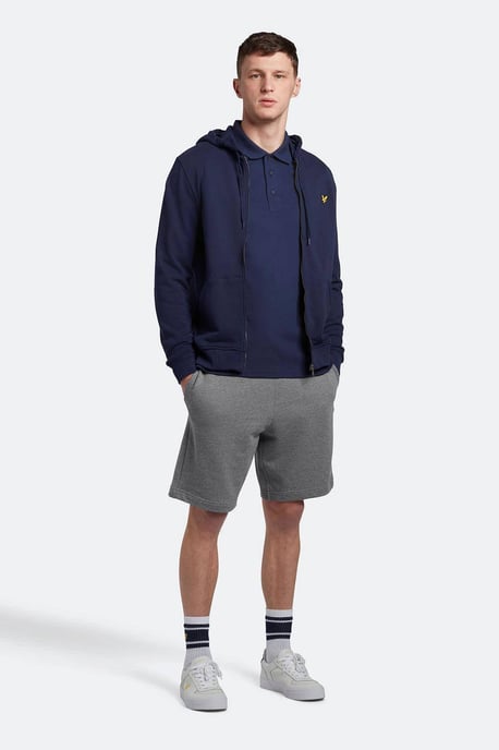 Polo de manga larga azul marino con logo en el pecho de Lyle & Scott - Image 3