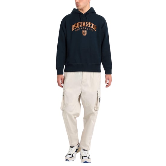 Sudadera con capucha azul marino oscuro con diseño universitario Cool Fit de Dsquared2 - Image 3