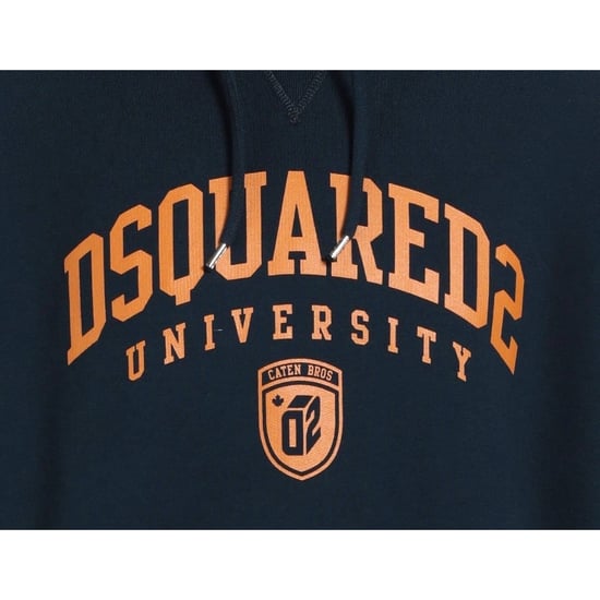 Sudadera con capucha azul marino oscuro con diseño universitario Cool Fit de Dsquared2 - Image 4
