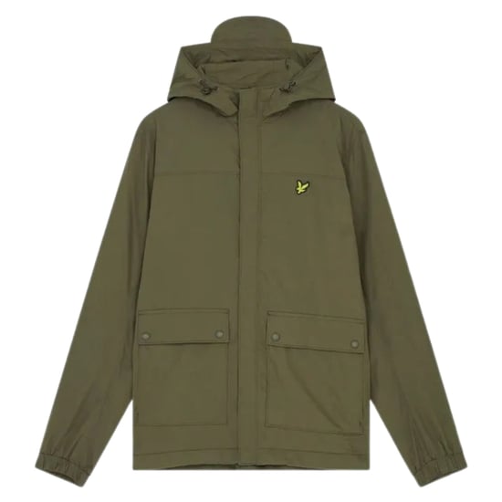 Chaqueta verde con bolsillo y capucha de Lyle & Scott - Image 1