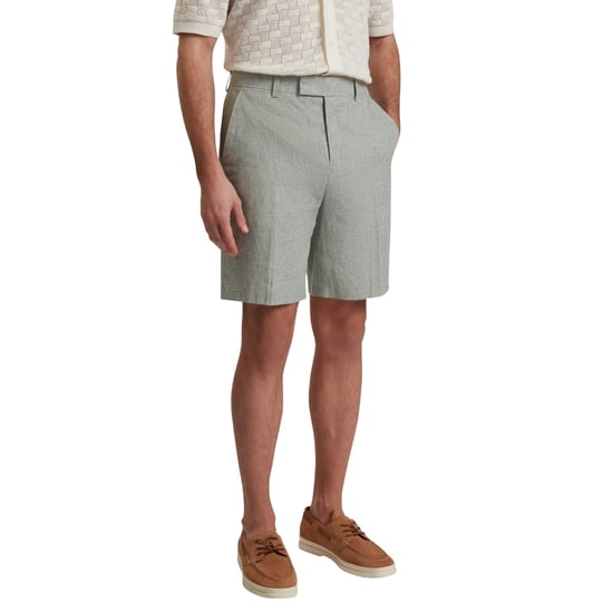 Pantalones Cortos De Lino Elástico Verde Claro De Ted Baker Kelley's - Image 2