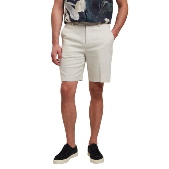 Pantalones Cortos De Lino Elástico Color Piedra De Ted Baker Kelley - Image 2