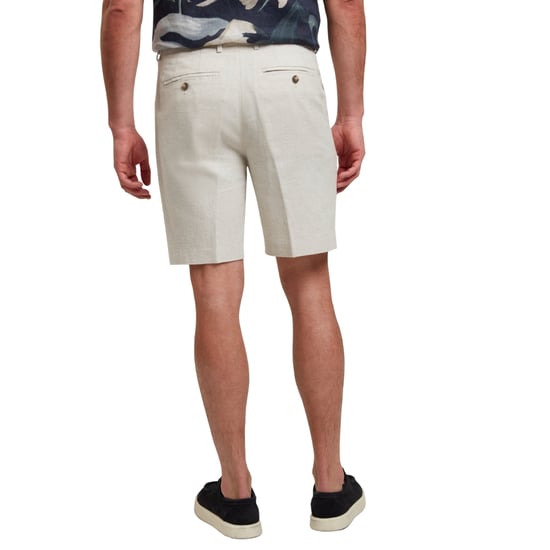 Pantalones Cortos De Lino Elástico Color Piedra De Ted Baker Kelley - Image 3