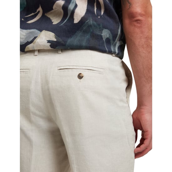 Pantalones Cortos De Lino Elástico Color Piedra De Ted Baker Kelley - Image 5
