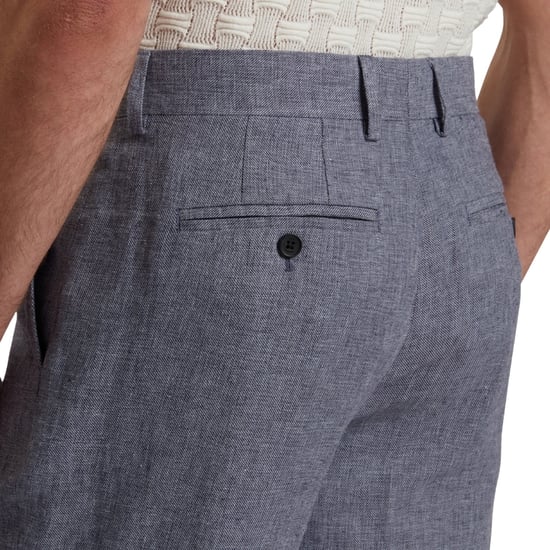 Pantalones Cortos De Lino Azul Elástico Ted Baker Kenleys - Image 2