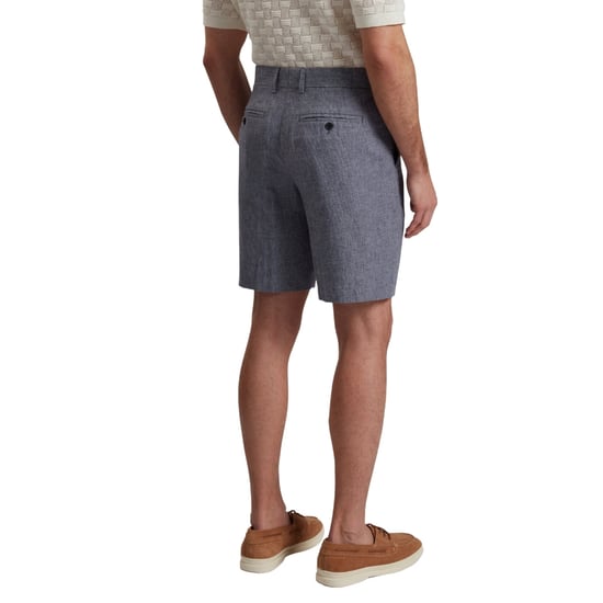Pantalones Cortos De Lino Azul Elástico Ted Baker Kenleys - Image 5