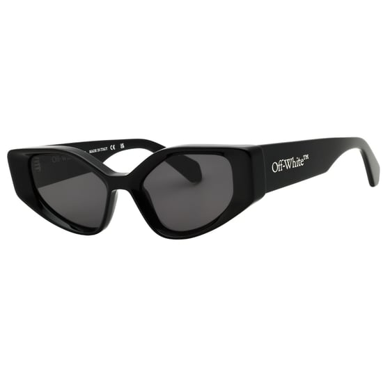 Gafas de sol de montura completa Memphis Square Off White en negro/gris oscuro - Image 2