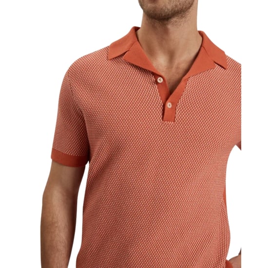Polo De Punto Rojo Ted Baker Gregry Small Stitch - Image 4