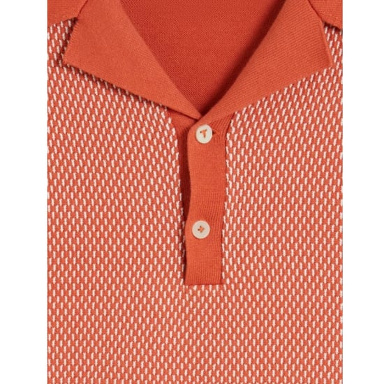 Polo De Punto Rojo Ted Baker Gregry Small Stitch - Image 6