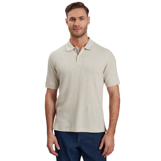 Polo Ted Baker Redman Regular Texturizado Color Crudo - Image 2