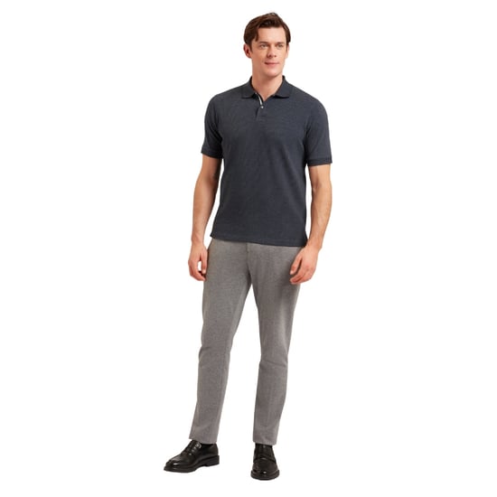 Camisa Polo Azul Marino Texturizada Regular Redman De Ted Baker - Image 4