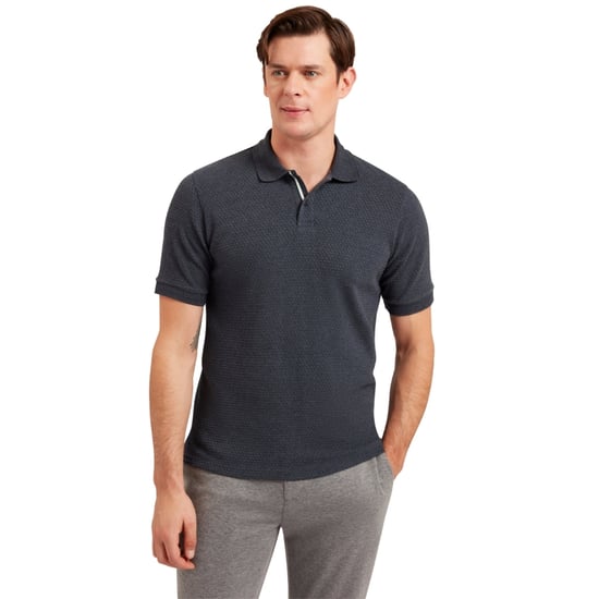 Camisa Polo Azul Marino Texturizada Regular Redman De Ted Baker - Image 5