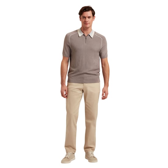 Pantalones Chinos Ted Baker Bernads Regular Fit Color Piedra - Image 5