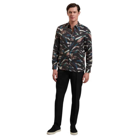 Pantalones Negros De Mezcla De Lana Ligera Ted Baker Selwynt - Image 4