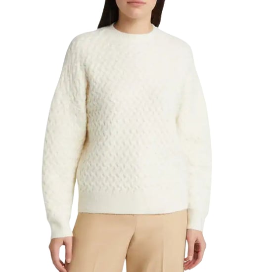 Jersey De Cuello Redondo Ted Baker Morlea De Punto Trenzado Horizontal Color Marfil - Image 2