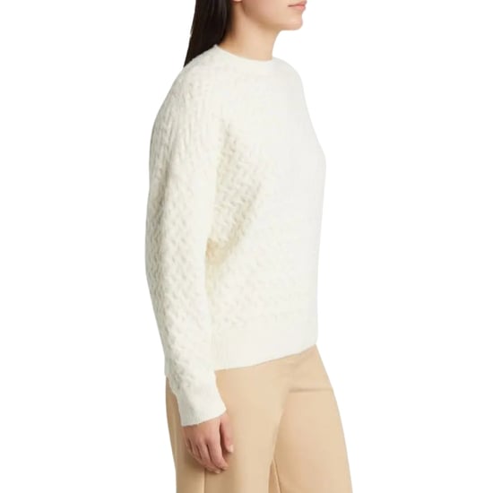 Jersey De Cuello Redondo Ted Baker Morlea De Punto Trenzado Horizontal Color Marfil - Image 3