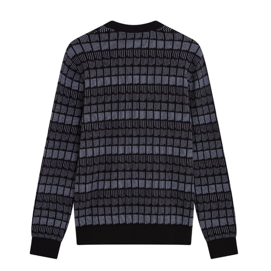 Jersey De Cuello Redondo Negro Jacquard Osburn De Corte Regular De Ted Baker - Image 2