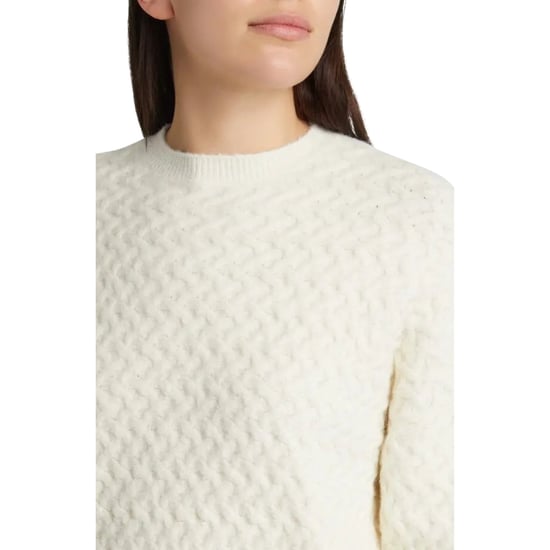 Jersey De Cuello Redondo Ted Baker Morlea De Punto Trenzado Horizontal Color Marfil - Image 5