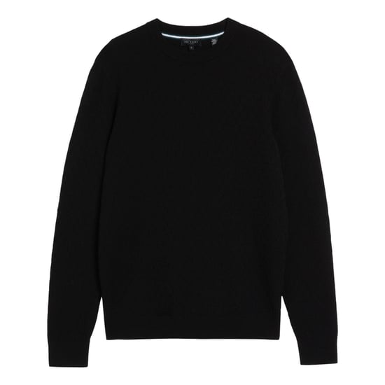 Jersey Negro De Cuello Redondo Con Costuras T De Ted Baker - Image 1