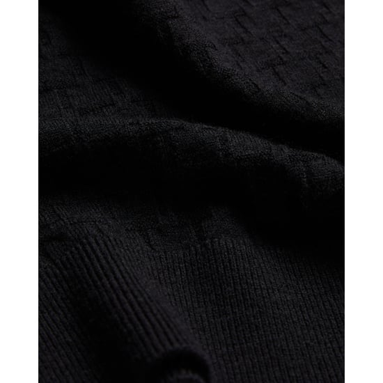 Jersey Negro De Cuello Redondo Con Costuras T De Ted Baker - Image 5