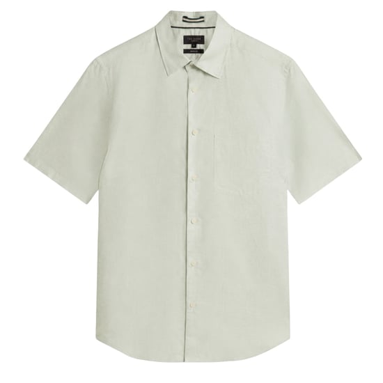 Camisa De Lino Verde Pálido Palomas De Ted Baker - Image 1