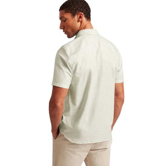 Camisa De Lino Verde Pálido Palomas De Ted Baker - Image 3
