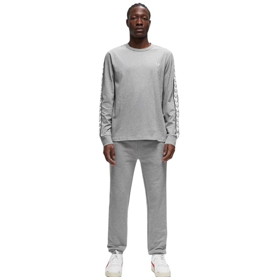 Camiseta De Manga Larga Fred Perry Con Cinta Adhesiva Color Gris Acero - Image 2