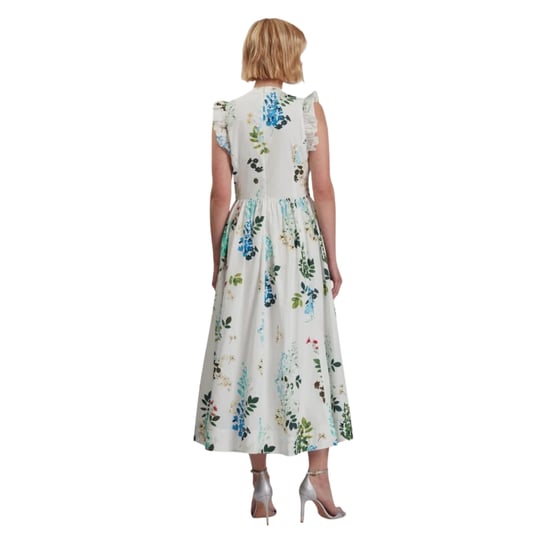Vestido Midi Blanco Sin Mangas Estampado De Algodón Giolia De Ted Baker - Image 3