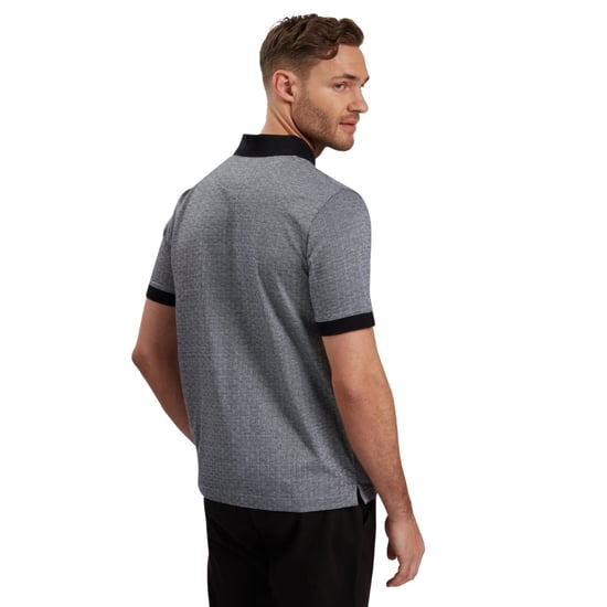 Polo Azul Marino Ted Baker Auguso Regular De Jacquard Tonal - Image 2