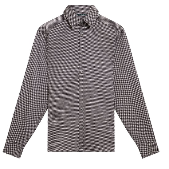 Camisa Azul Marino Con Estampado Geométrico Mini Jozef De Ted Baker - Image 1
