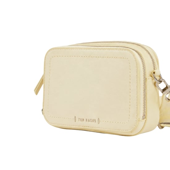Bolso Bandolera Pequeño De Cuero Ted Baker Linzie Webbing, Color Amarillo Claro, Para Cámara - Image 3