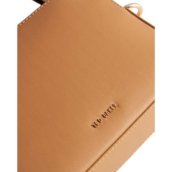 Bolso Para Cámara De Cuero Con Correas De La Marca Ted Baker Darcelo, Color Topo - Image 3