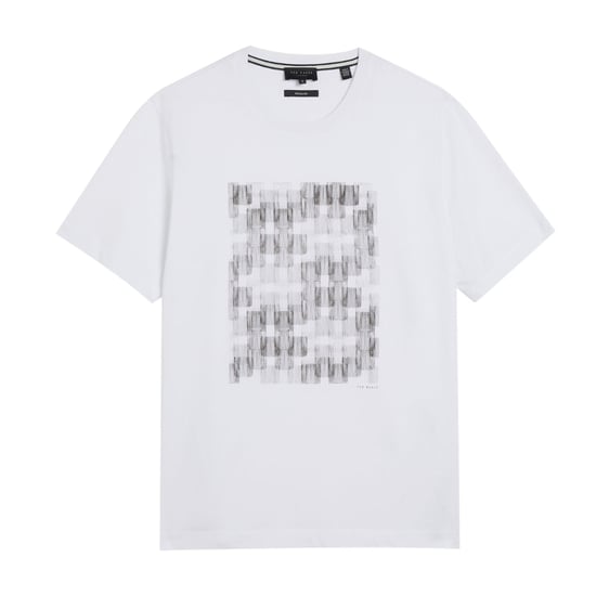 Camiseta Blanca Estampada Ted Baker Tessman Box - Image 1