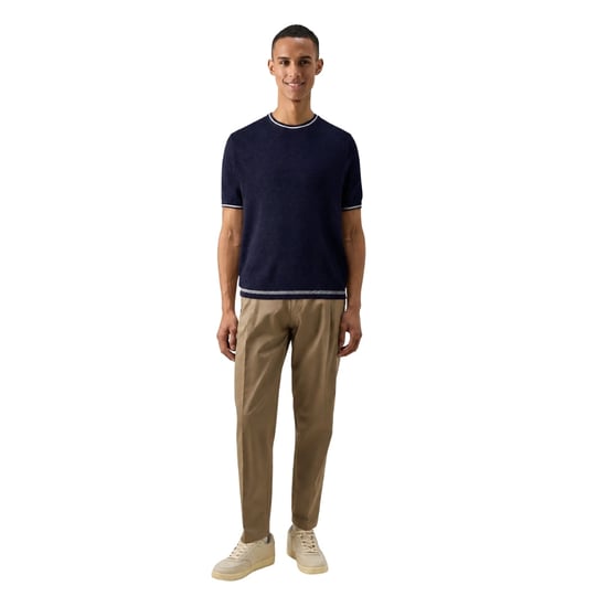 Camiseta Azul Marino Con Textura Frontal Regular Eriks De Ted Baker - Image 4