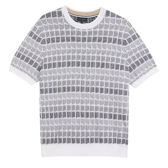 Camiseta Blanca De Jacquard Regular Ted Baker Srevel - Image 1