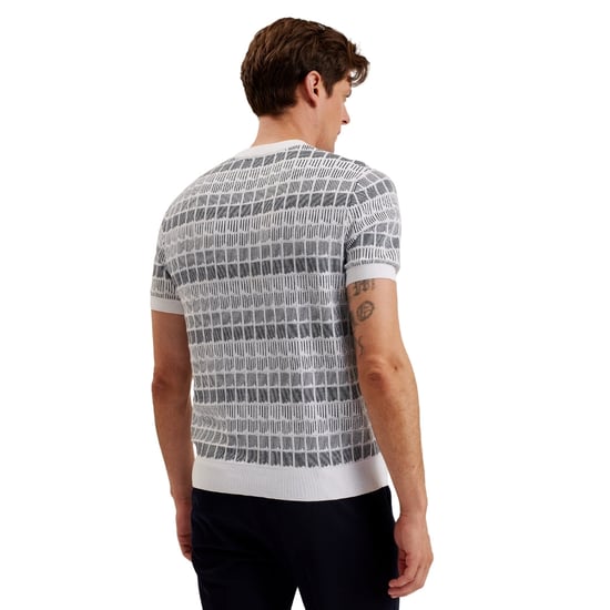 Camiseta Blanca De Jacquard Regular Ted Baker Srevel - Image 3
